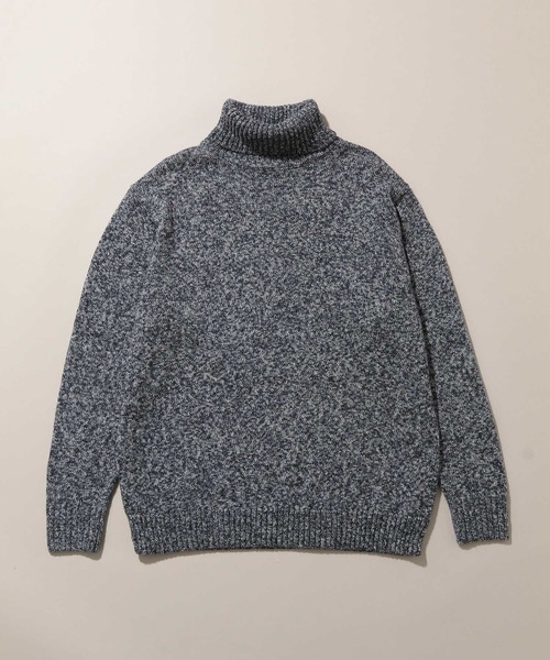 ADAM ET ROPE'(アダムエロペ)の「杢編みタートルニット(ニット/セーター・メンズ・ホワイト系その他2/ネイビー/ブラック系その他・L/LL/M)」の3枚目の写真
