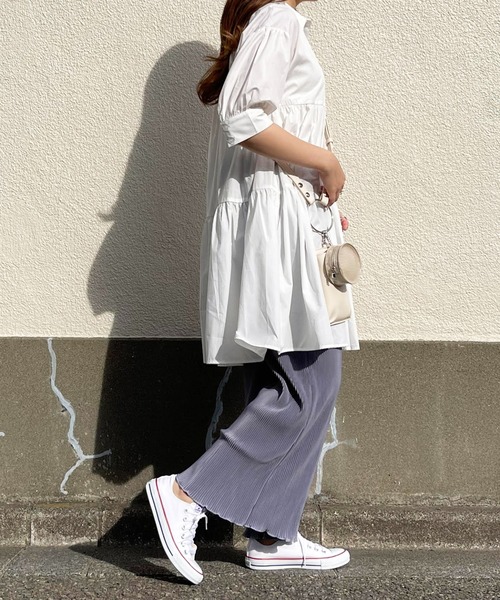 Mysa&Liina（ミーサリーナ）の「メローカットプリーツゆるパンツ（その他パンツ・レディース・ブラック/ピンク/ブルー/グリーン・M）」の21枚目の写真