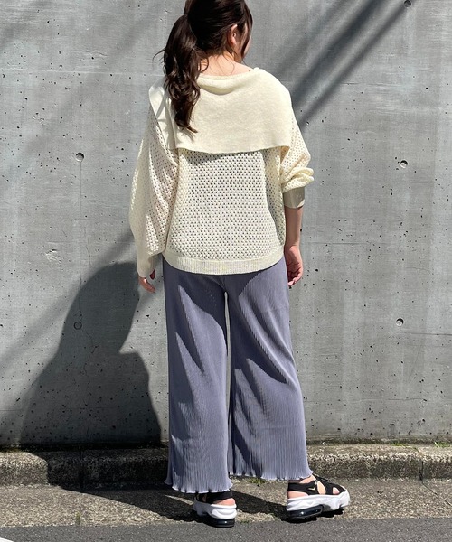 Mysa&Liina（ミーサリーナ）の「メローカットプリーツゆるパンツ（その他パンツ・レディース・ブラック/ピンク/ブルー/グリーン・M）」の10枚目の写真