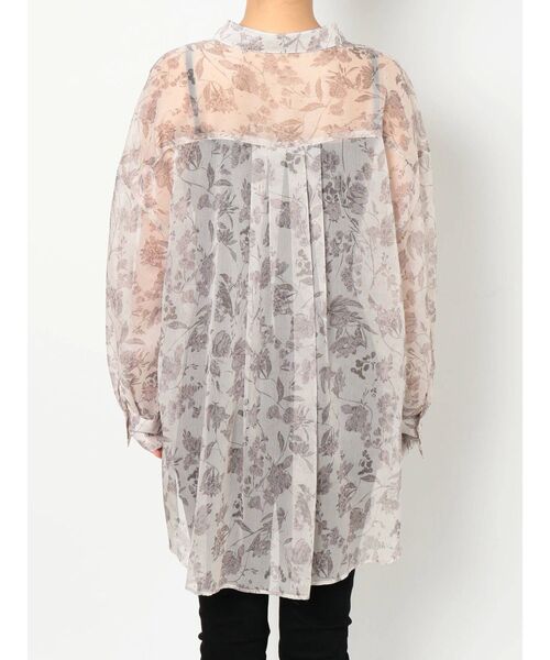 MURUA（ムルーア）の「ボリュームシアーフラワーシャツ（シャツ/ブラウス・レディース・アイボリー/ブラウン・FREE）」の13枚目の写真