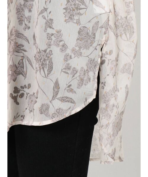 MURUA（ムルーア）の「ボリュームシアーフラワーシャツ（シャツ/ブラウス・レディース・アイボリー/ブラウン・FREE）」の16枚目の写真