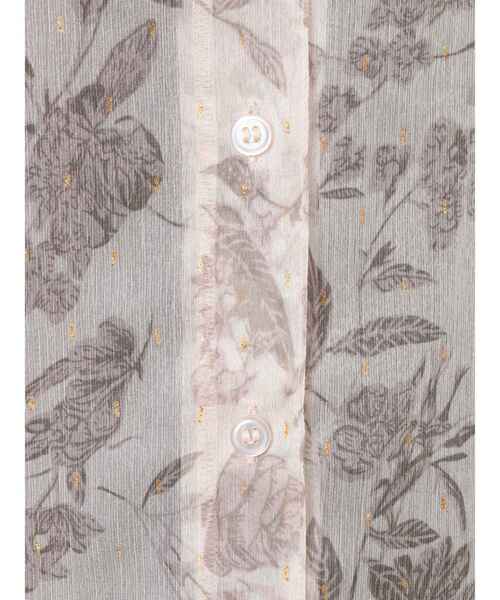 MURUA（ムルーア）の「ボリュームシアーフラワーシャツ（シャツ/ブラウス・レディース・アイボリー/ブラウン・FREE）」の18枚目の写真