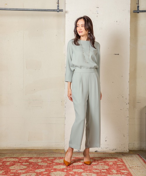 A/C DESIGN BY ALPHA CUBIC（エーシーデザインバイアルファキュービック）の「プルエラブラウス（シャツ/ブラウス・レディース・ネイビー/オフホワイト/ベージュ/ライトグリーン・11号/9号）」の7枚目の写真