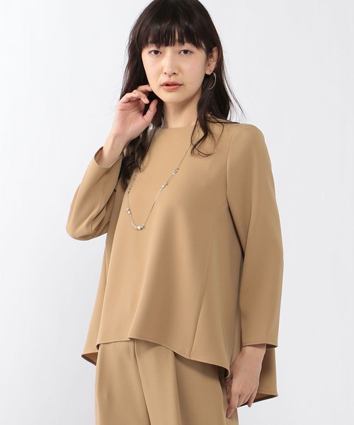 A/C DESIGN BY ALPHA CUBIC（エーシーデザインバイアルファキュービック）の「プルエラブラウス（シャツ/ブラウス・レディース・ネイビー/オフホワイト/ベージュ/ライトグリーン・11号/9号）」の11枚目の写真