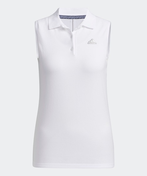Adidas Sleeveless Golf アディダスゴルフ Golf アディダスゴルフ Knit セール Tank ノースリーブセーターポロ ノースリーブセーターポロ ジャカードスリーストライプス Adidas Top ポロシャツ Adidas アディダス のファッション 注目ブランド