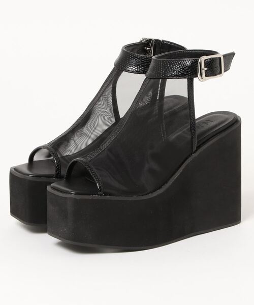 ENVYM（アンビー）の「シアーウエッジブーティー（その他シューズ・レディース・ブラック/グレー・22.5cm/23.5cm/24.5cm）」の13枚目の写真