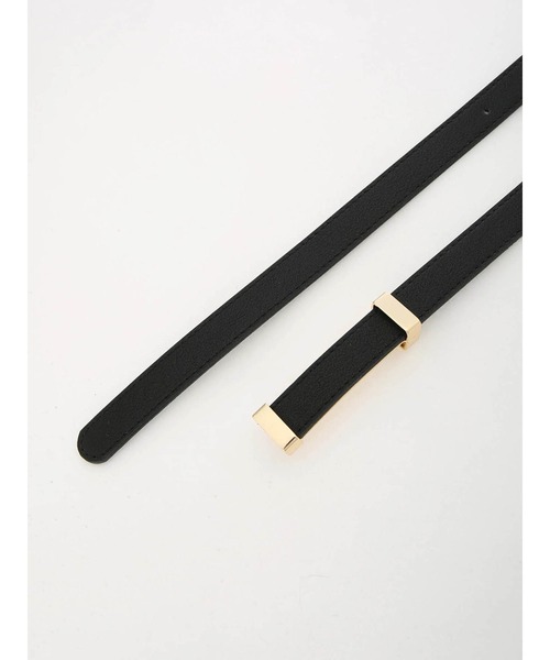 LIPSERVICE（リップサービス）の「シンプルデザインベルト（ベルト・レディース・ブラック/アイボリー・FREE）」の3枚目の写真
