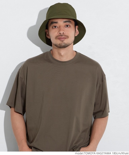 coca（coca）（コカ）の「ワッシャーナイロンバケットハット（ハット・メンズ・カーキ/ブラック・ONE SIZE）」の11枚目の写真