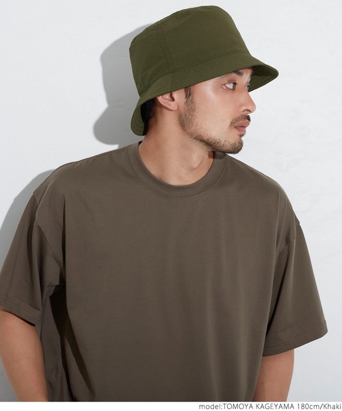coca（coca）（コカ）の「ワッシャーナイロンバケットハット（ハット・メンズ・カーキ/ブラック・ONE SIZE）」の14枚目の写真