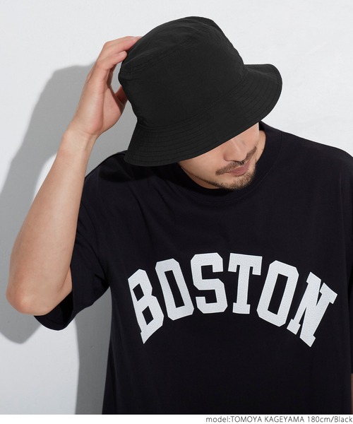 coca（coca）（コカ）の「ワッシャーナイロンバケットハット（ハット・メンズ・カーキ/ブラック・ONE SIZE）」の4枚目の写真