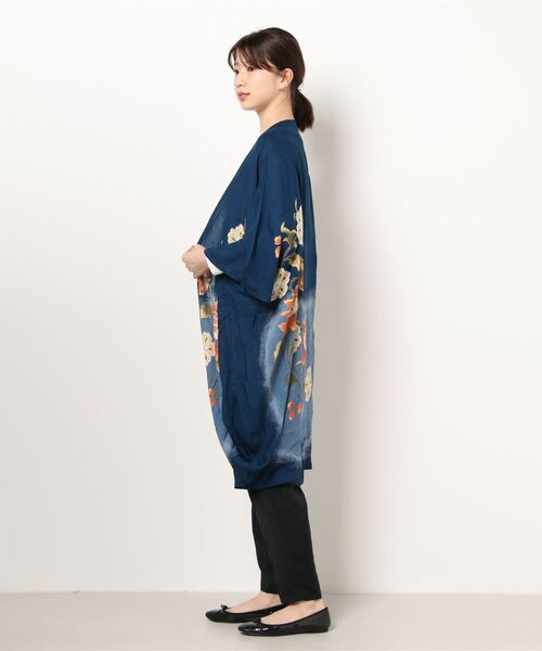 カヤ（カヤ）の「【カヤ】花笑み振袖羽織り UVロングカーディガン（カーディガン/ボレロ・レディース・ホワイト/ブラック/ベージュ/ネイビー/パープル/グリーン系その他/ライトピンク/パープル系その他・FREE）」の19枚目の写真