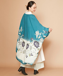 花柄ロング」に該当するレディースのカーディガン/ボレロファッション