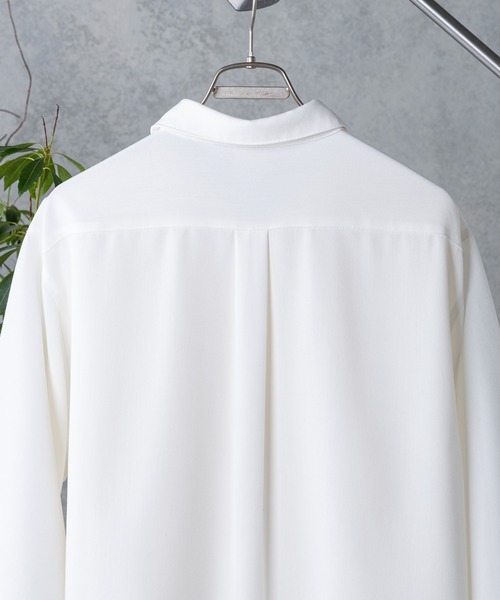 CASPER JOHN（キャスパージョン）の「Knit Switch Shirts/ニットスイッチシャツ（シャツ/ブラウス・メンズ・ネイビー/ホワイト・SMALL/MEDIUM）」の15枚目の写真