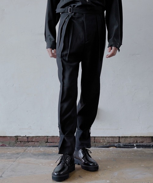 セール 2wayタック絞りワイドスラックスパンツ メンズ スラックス Me Em Select ミームセレクト のファッション通販 Zozotown