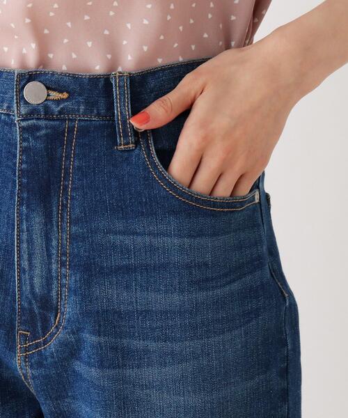 DRESKIP（ドレスキップ）の「◆デニム裾スリットパンツ（デニムパンツ・レディース・ライトブルー/ブラック・03/02）」の14枚目の写真