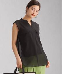 green label relaxing | FFC コットン オーガンジー 2PK スキッパー シャツ <フリーサイズ>(シャツ/ブラウス)