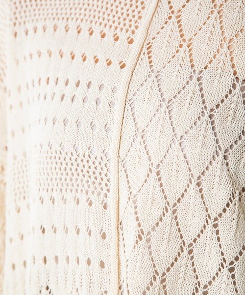 MILLION CARATS（ミリオンカラッツ）の「【STYLE4】かぎ針リラックスニット（ニット/セーター・レディース・ベージュ/オフホワイト/サックスブルー・FREE）」の8枚目の写真