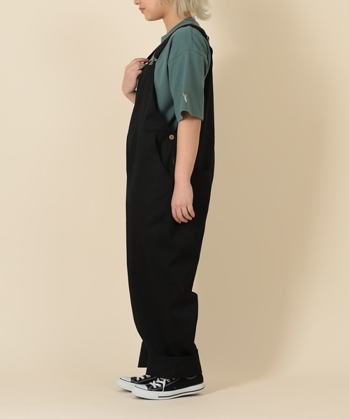 SlashDate（スラッシュデイト）の「オーバーサイズ ルーズシルエット オーバーオール/ユニセックス（サロペット/オーバーオール・メンズ・キナリ/ブラック/オリーブ・M/L/S）」の12枚目の写真