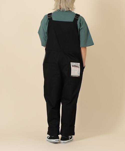 SlashDate（スラッシュデイト）の「オーバーサイズ ルーズシルエット オーバーオール/ユニセックス（サロペット/オーバーオール・メンズ・キナリ/ブラック/オリーブ・M/L/S）」の13枚目の写真