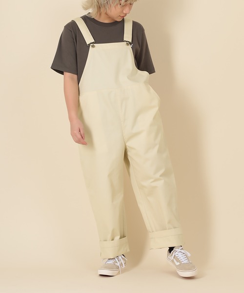SlashDate（スラッシュデイト）の「オーバーサイズ ルーズシルエット オーバーオール/ユニセックス（サロペット/オーバーオール・メンズ・キナリ/ブラック/オリーブ・M/L/S）」の5枚目の写真