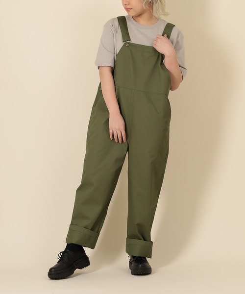 SlashDate（スラッシュデイト）の「オーバーサイズ ルーズシルエット オーバーオール/ユニセックス（サロペット/オーバーオール・メンズ・キナリ/ブラック/オリーブ・M/L/S）」の16枚目の写真