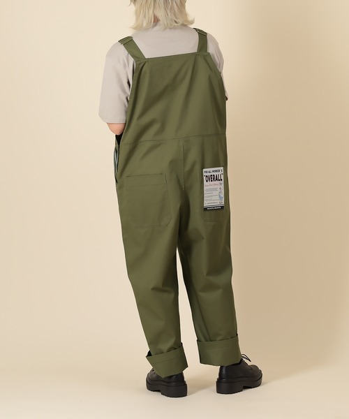 SlashDate（スラッシュデイト）の「オーバーサイズ ルーズシルエット オーバーオール/ユニセックス（サロペット/オーバーオール・メンズ・キナリ/ブラック/オリーブ・M/L/S）」の18枚目の写真