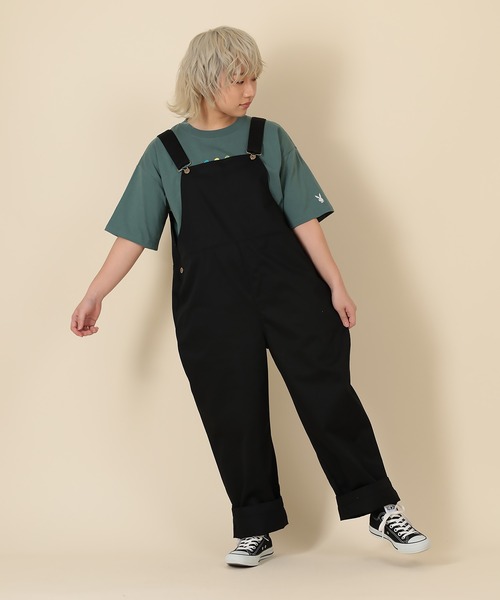 SlashDate（スラッシュデイト）の「オーバーサイズ ルーズシルエット オーバーオール/ユニセックス（サロペット/オーバーオール・メンズ・キナリ/ブラック/オリーブ・M/L/S）」の14枚目の写真