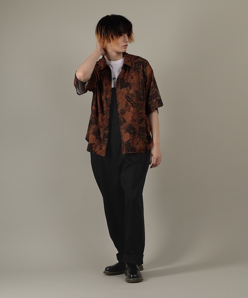 SlashDate（スラッシュデイト）の「オーバーサイズ ルーズシルエット オーバーオール/ユニセックス（サロペット/オーバーオール・メンズ・キナリ/ブラック/オリーブ・M/L/S）」の10枚目の写真