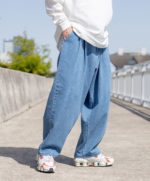 kutir（クティール）の「ルーズデニムバルーンパンツ（デニムパンツ・メンズ・ブラック/ブラウン系その他/ライトブルー/インディゴブルー・SMALL/MEDIUM/LARGE）」の15枚目の写真