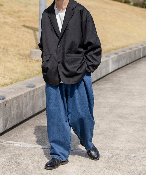 kutir（クティール）の「ルーズデニムバルーンパンツ（デニムパンツ・メンズ・ブラック/ブラウン系その他/ライトブルー/インディゴブルー・SMALL/MEDIUM/LARGE）」の12枚目の写真