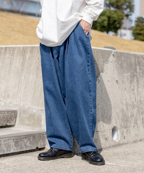 kutir（クティール）の「ルーズデニムバルーンパンツ（デニムパンツ・メンズ・ブラック/ブラウン系その他/ライトブルー/インディゴブルー・SMALL/MEDIUM/LARGE）」の16枚目の写真