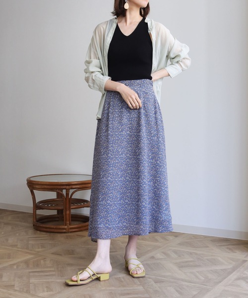 HER CLOSET（ハークローゼット）の「【HERCLOSET】Vネックリブサマーニットタンクトップ（タンクトップ・レディース・ブラック/パープル/オフホワイト/カーキ/グレイッシュベージュ・M）」の21枚目の写真