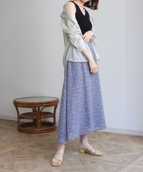 HER CLOSET（ハークローゼット）の「【HERCLOSET】Vネックリブサマーニットタンクトップ（タンクトップ・レディース・ブラック/パープル/オフホワイト/カーキ/グレイッシュベージュ・M）」の22枚目の写真