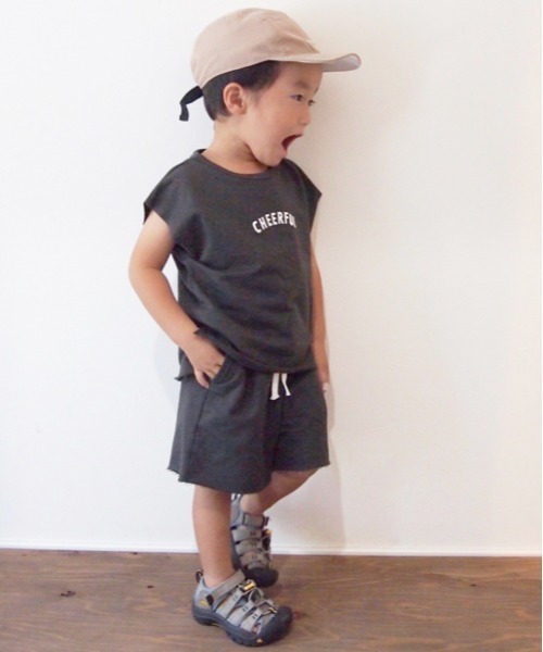 CIAOPANIC TYPY（チャオパニックティピー）の「【KIDS】【ZOZOTOWN限定】ミニロゴスウェットセットアップ（Tシャツ/カットソー・キッズ・モカ/チャコールグレー/アイボリー・SMALL/X-LARGE/XX-LARGE/LARGE/MEDIUM）」の5枚目の写真