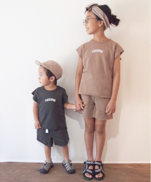 CIAOPANIC TYPY（チャオパニックティピー）の「【KIDS】【ZOZOTOWN限定】ミニロゴスウェットセットアップ（Tシャツ/カットソー・キッズ・モカ/チャコールグレー/アイボリー・SMALL/X-LARGE/XX-LARGE/LARGE/MEDIUM）」の7枚目の写真