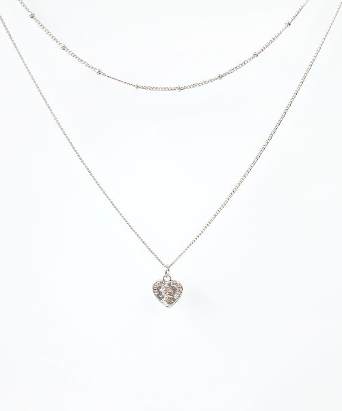 CEMONEMO（セモネモ）の「ハートコイン ネックレス 2セット/チェーンネックレス（ネックレス・レディース・シルバー/ゴールド・FREE）」の5枚目の写真