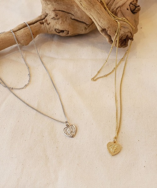 CEMONEMO（セモネモ）の「ハートコイン ネックレス 2セット/チェーンネックレス（ネックレス・レディース・シルバー/ゴールド・FREE）」の18枚目の写真