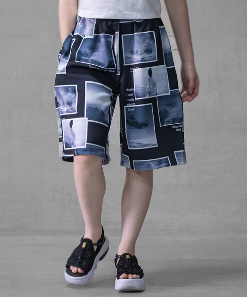 Naive magic（ナイーブマジック）の「【a】シルクタッチ ポリエステル 総柄シェフショーツ（その他パンツ・メンズ・ピンク/ホワイト/ブラック系その他2/ブラック系その他/ブラック/ブラック系その他3・LARGE/MEDIUM）」の5枚目の写真