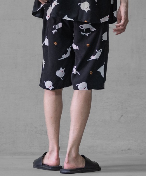 Naive magic（ナイーブマジック）の「【a】シルクタッチ ポリエステル 総柄シェフショーツ（その他パンツ・メンズ・ピンク/ホワイト/ブラック系その他2/ブラック系その他/ブラック/ブラック系その他3・LARGE/MEDIUM）」の12枚目の写真