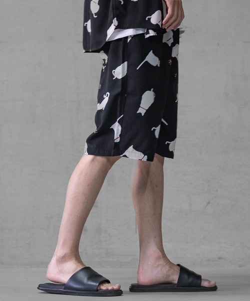 Naive magic（ナイーブマジック）の「【a】シルクタッチ ポリエステル 総柄シェフショーツ（その他パンツ・メンズ・ピンク/ホワイト/ブラック系その他2/ブラック系その他/ブラック/ブラック系その他3・LARGE/MEDIUM）」の11枚目の写真