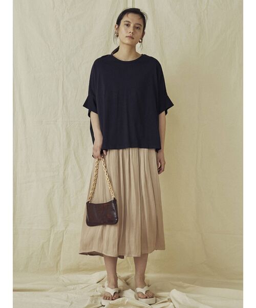 THE DAYZ TOKYO（ザデイズトーキョー）の「【THE DAYZ TOKYO】サテンギャザースカート（スカート・レディース・ブラック/ベージュ/ブルー・FREE）」の8枚目の写真