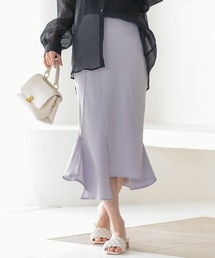 KOBE LETTUCE | アシメスリットバックゴムサイドジップナロースカート(スカート)