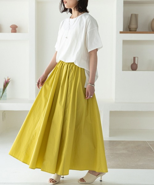 rectangle（レクタングル）の「オーガニックコットンバックプリントTシャツ（Tシャツ/カットソー・レディース・チャコールグレー/ブラック/ブラウン/オフホワイト/グレイッシュベージュ・FREE）」の8枚目の写真