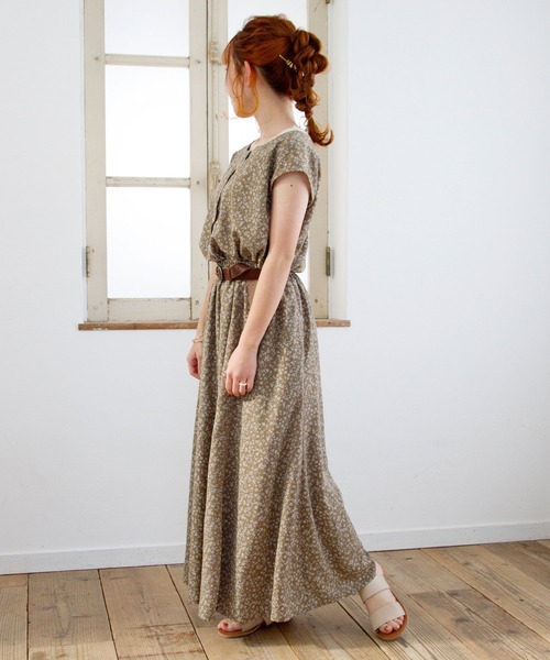 Crisp（クリスプ）の「フラワーフレンチブラウス（シャツ/ブラウス・レディース・ブルー/ブラウン・FREE）」の11枚目の写真