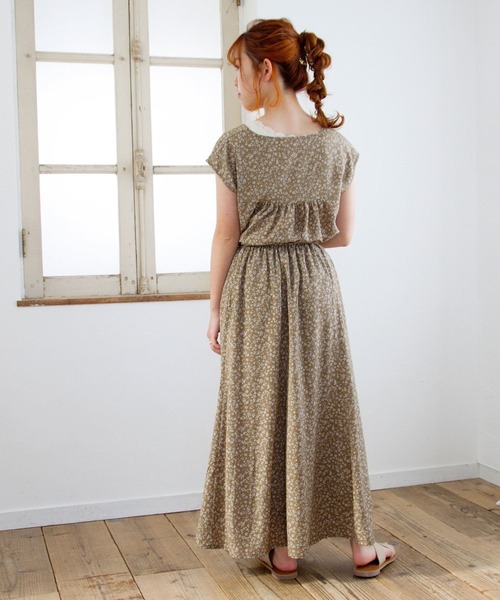 Crisp（クリスプ）の「フラワーフレンチブラウス（シャツ/ブラウス・レディース・ブルー/ブラウン・FREE）」の12枚目の写真