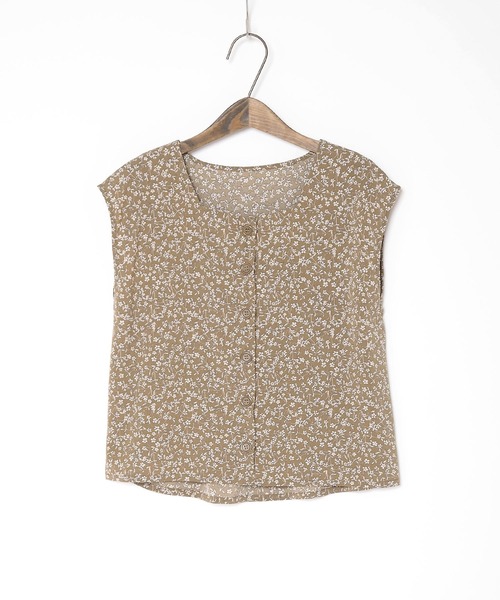 Crisp（クリスプ）の「フラワーフレンチブラウス（シャツ/ブラウス・レディース・ブルー/ブラウン・FREE）」の16枚目の写真