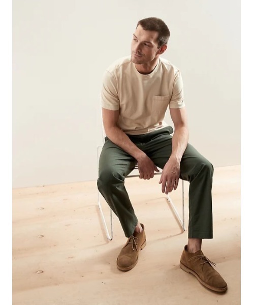 ズボン　茶色　36新品　フォロー割-200円 セール】【BANANA REPUBLIC FACTORY STORE】シアサッカーパンツ