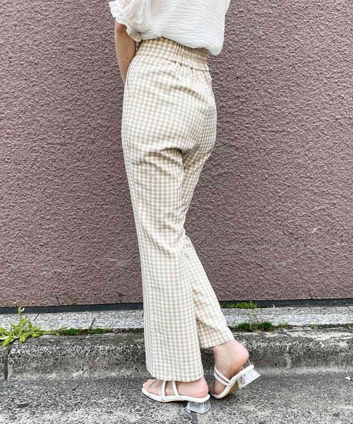 MAJESTIC LEGON(マジェスティックレゴン)の「ギンガムスリムパンツ(その他パンツ・レディース・ブラック系その他/ベージュ系その他2/ピンク系その他2・SMALL/MEDIUM)」の8枚目の写真