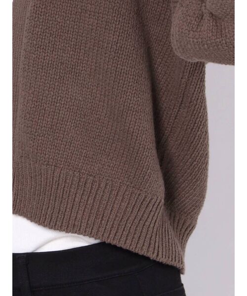 LAGUNAMOON(ラグナムーン)の「コットンラフカーディガン(カーディガン/ボレロ・レディース・アイボリー/ライトグレー/ブラウン・FREE)」の7枚目の写真