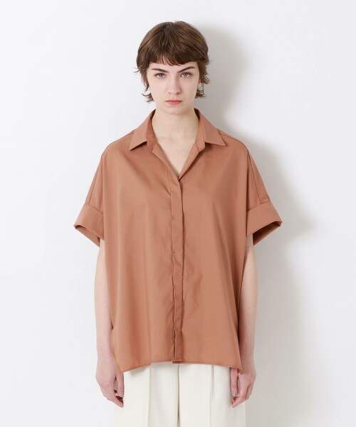 LOVELESS（ラブレス）の「バックプリーツオフショルシャツ（シャツ/ブラウス・レディース・ブラック/オフホワイト/ベージュ系その他・36）」の10枚目の写真